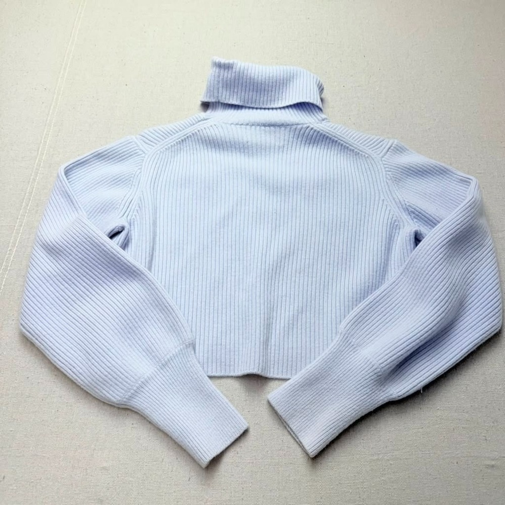 Wilfred Aritzia Ribbed Turtleneck Cropped Sweater XS [A91]